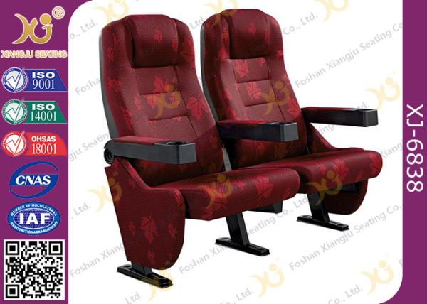 Buy cheap Strong Durable 3D Movie Theater Chairs Floor Fixed With Folding Cupholder from wholesalers