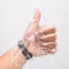 Buy cheap Waterproof Disposable Plastic Gloves For Kitchen Baking Customized Size 70-100g Oil Resistant from wholesalers
