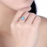 Buy cheap 0.9cm 3.6g Sterling Silver Jewelry Rings 3A Cubic Zirconia Wedding Finger Ring from wholesalers