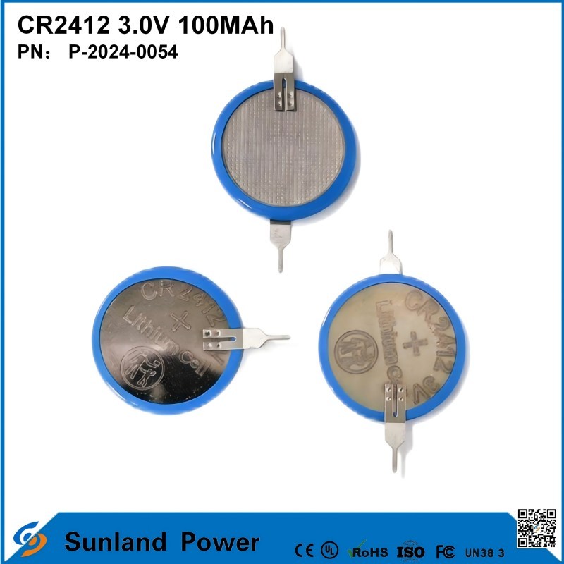 CR2412 3.0V 100MAH Li-MnO2 Battery Long Strong Life
