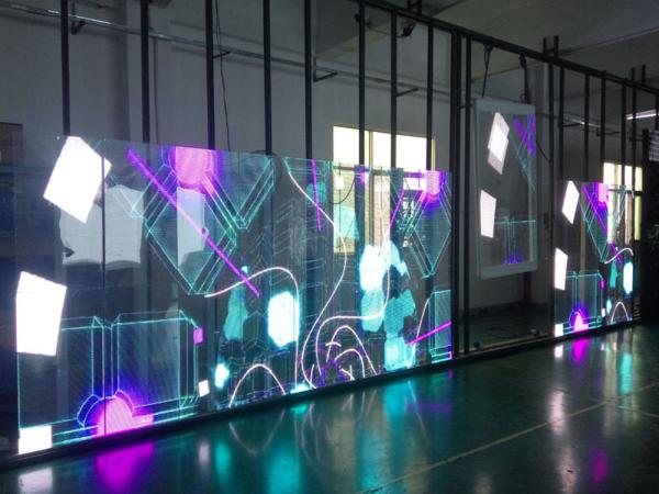 Buy cheap 1920Hz Transparent Glass LED Display from wholesalers