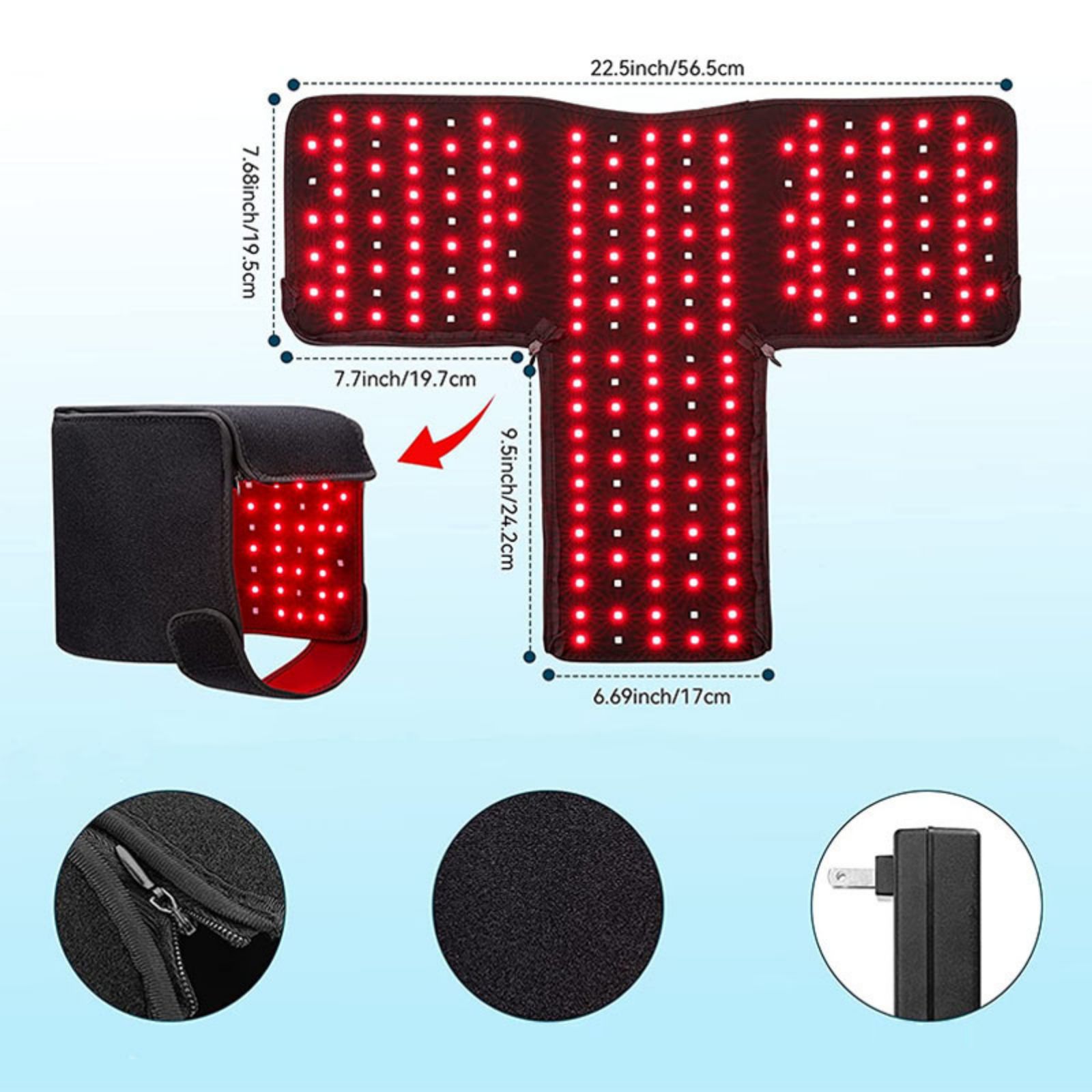 150 LEDs 660nm and 830nm Wavelength Infrared Light Whole Body Therapy Hair Growth Laser Infrared Light Hood