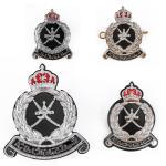 Customized 0.23 inch Army Uniform Badges Oman Metal Cap Badges
