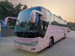 Luxury Pink Used Yutong Buses Euro 5 LHD Used Diesel Shuttle Bus For Sale