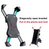 Buy cheap FCC 360D Waterproof Heavy Duty Motorcycle Phone Mount , USB ABS Telescopic Phone Holder from wholesalers
