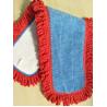 Buy cheap 450gsm Blue Twisted Red Tassels Microfiber Wet Mop Pads Environment Friendly from wholesalers