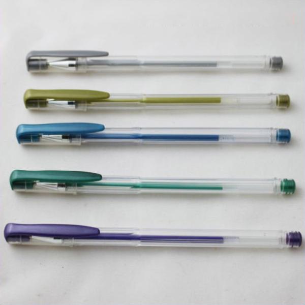 metallic gel ink pen, metallic gel pen,12 colors available,good for school &