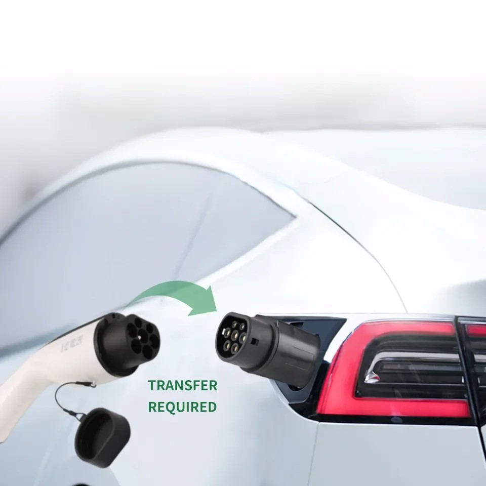 16A 32A Electric Vehicle Charging Adapter J1772 To IEC62196 EV Type 1 To Type 2 Adaptor