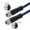 Buy cheap A Coded Waterproof Circular Connector Female Male M12 12 17 Pin Angled Screw from wholesalers