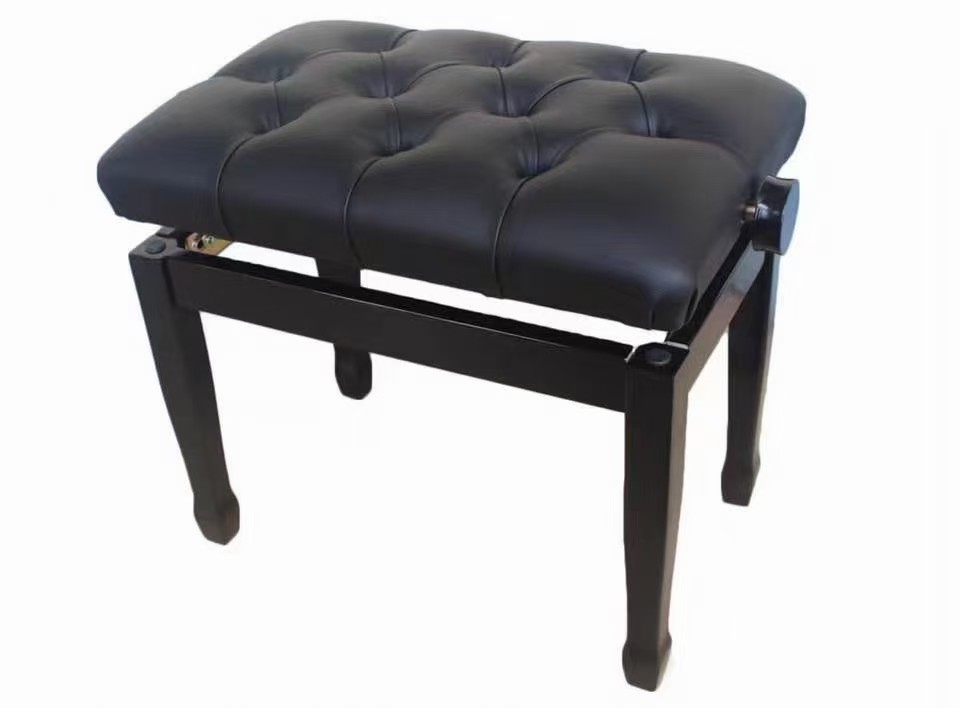 New Style Fashion Design Keyboard Bench Manufacturer With hot sale iron and wood bench piano with Leather surface fold