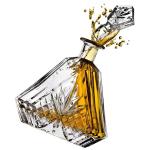 Glass Whisky Bottle Base Material glass 750 ml Hermetic Glass Wine Bottle With