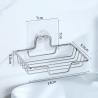 Buy cheap No Drilling Wall Mounted 304 Rustproof Stainless Steel Square Soap Dish Holder for Bathroom and Kitchen from wholesalers