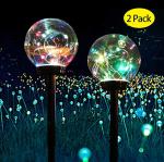 Waterproof IP44 1W Solar Powered Globe Garden Lights