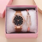 Multifunction Wrist Watch Gift Set 8mm Thickness With Gypsophila dial