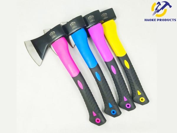 Buy cheap 600G Size Forged Carbon Steel Materials Throwing Axe With Color TPR Handle (XL0136) from wholesalers