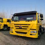 12R22.5 Tyres 371hp 100km/h Used SINOTRUK HOWO Tractor truck Euro 2