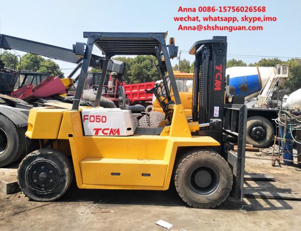 Buy cheap Tcm 5 Ton Used Diesel Forklift Truck , Durable Diesel Powered Forklift from wholesalers