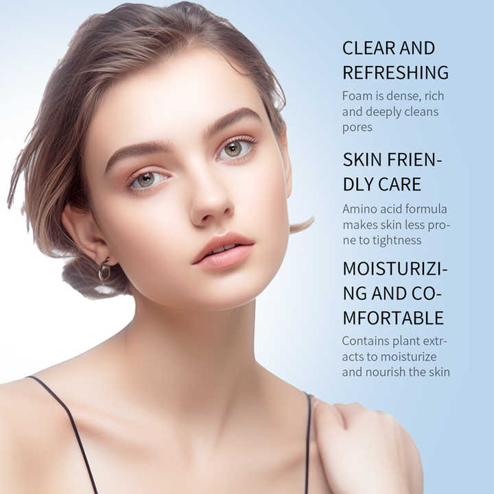 FAYANKOU Amino Acid Cleansing Deep Face Wash Cleansing Oil Control Facial Cleanser for Men and Women