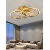 Buy cheap Simple Crystal Ceiling Light For Living Room Led Gold Circles Ring Chandelier Lamp(WH-CA-72) from wholesalers