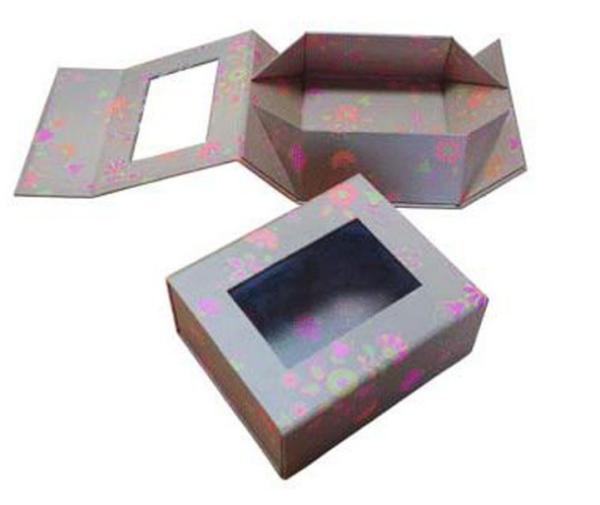 Buy cheap custom pvc window gift folding box luxury wedding dressing foldable packaging box from wholesalers