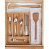Buy cheap 5-slot bamboo kitchen cutlery drawer organizer from wholesalers