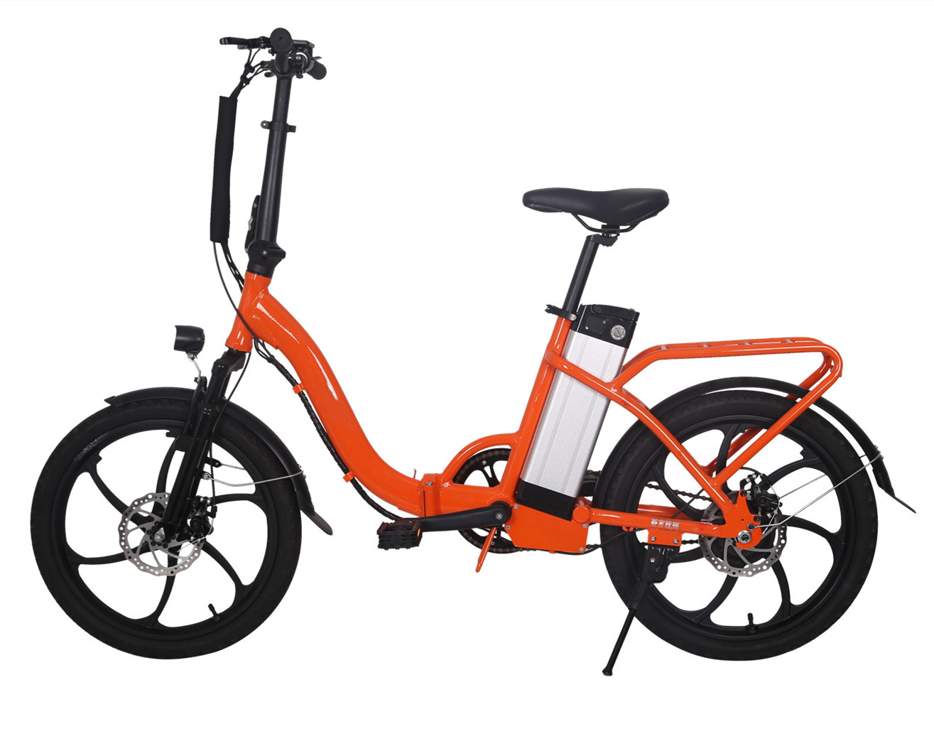 2019 most beautiful 20 inch foldable ebike with disc brake down tube battery position