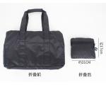Black Portable Foldable Travel Bag Large Volume Thermal Transfer Printing