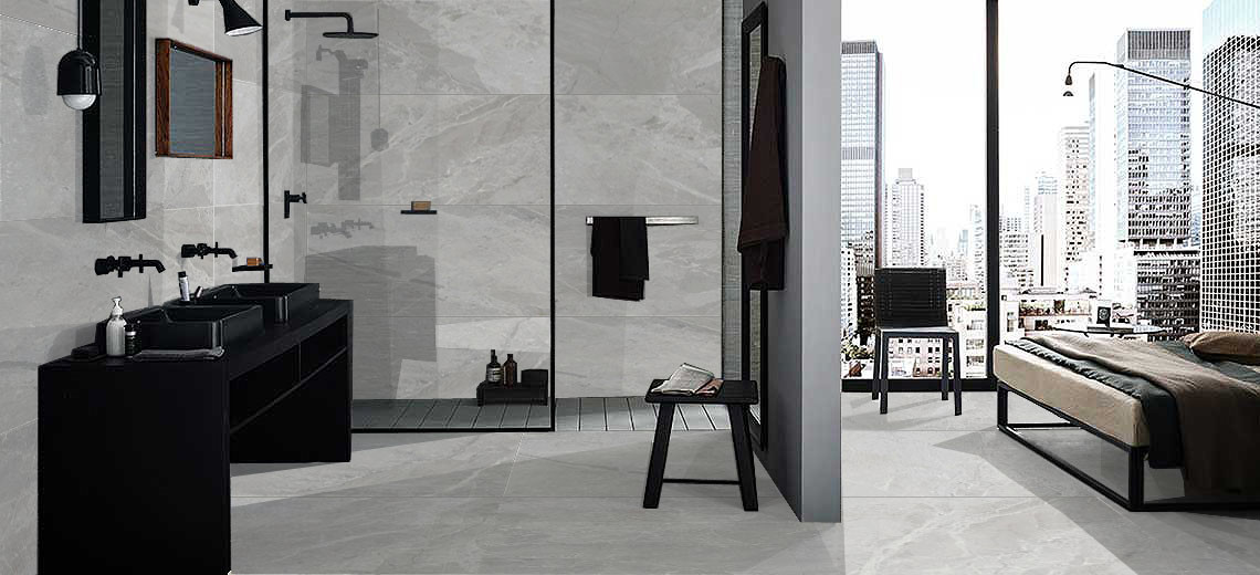 Antibacterial Full Body Marble Look Porcelain Tile / Marble Art Polished Ceramic Tile