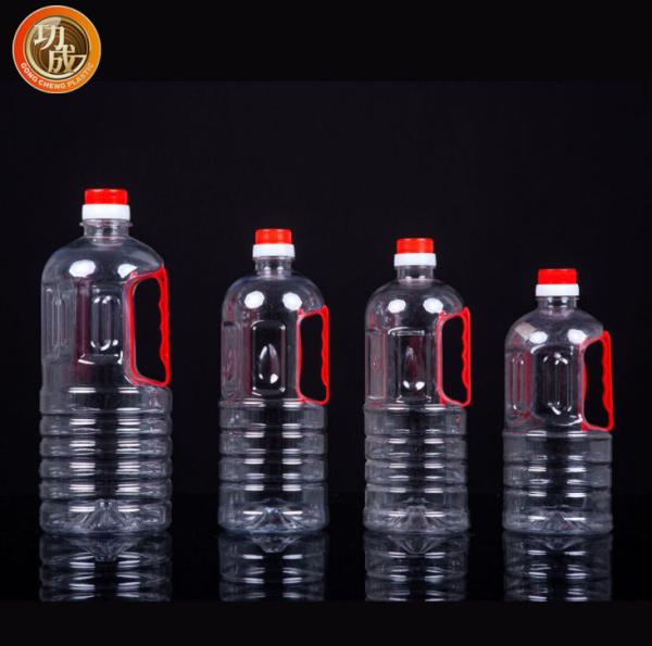 Buy cheap Custom Plastic Condiment Bottles 800ml 900ml Transparent PET Soy Sauce Bottle from wholesalers