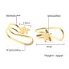 Buy cheap Philippines No Hole Gold Stainless Steel Star Clip On Earrings from wholesalers