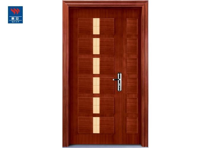 Hotel Entry Soundproof 60 Minutes UL Listed PVC Double Door Fire Rated Wood Doors