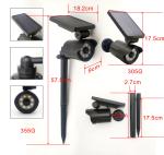 180lm Solar LED Outdoor Lights Silicon Detection Scope 100 Degree