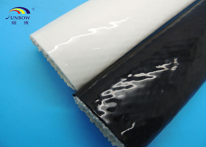 Eco - friendly Heat Resistant Wire Sleeve Fireproof Sleeve 12mm Inside Diameter Black Color