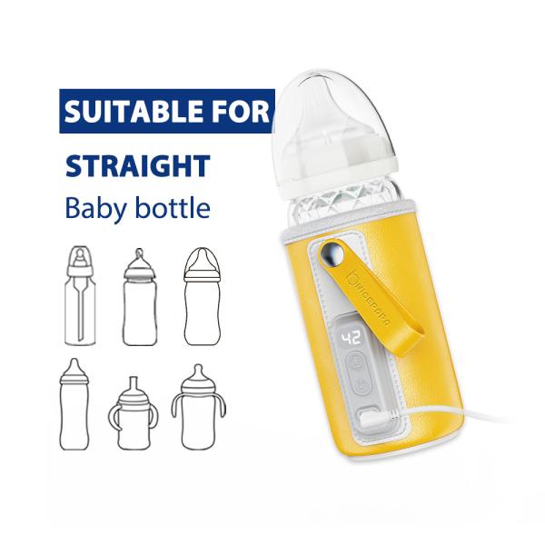 Buy cheap PU Leather 12V 18W Baby Bottle Warmer With LCD Display 8oz from wholesalers