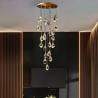 Buy cheap Nordic diamond chandelier Luxury Crystal Light New Design Gold staircase chandelier(WH-CY-215) from wholesalers