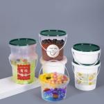 500ml PP Clear White Food Take Out Package Ice Cream Cookies Small Plastic