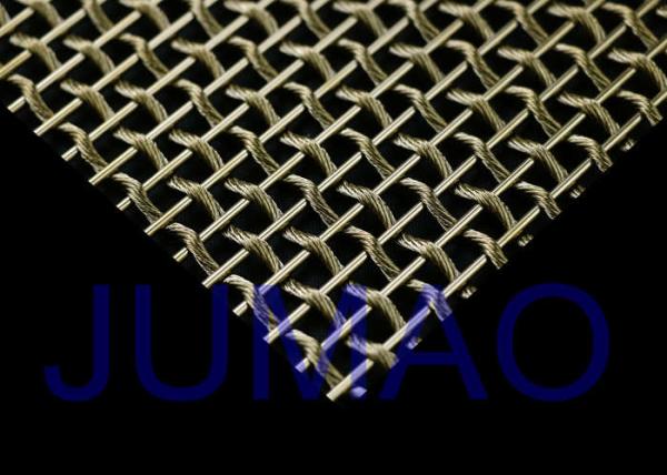 Buy cheap Interior Flat / Bright Woven Wire Mesh , Security Stainless Steel Wire Mesh from wholesalers