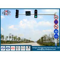 Buy cheap Road Crossing Hot Dip Galvanized Traffic Light Pole with Traffic Sign product