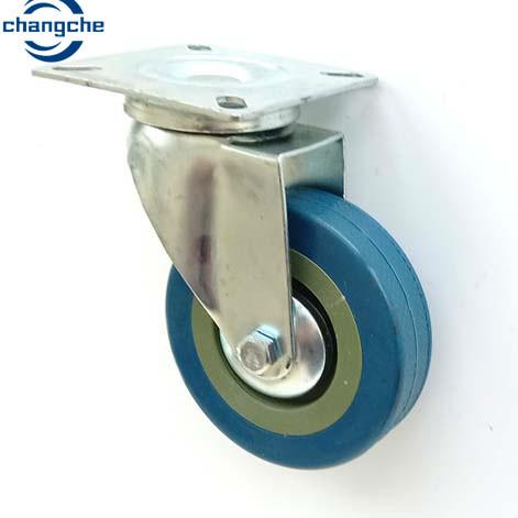 Buy cheap 2.5 Inch Rubber Industrial Caster Wheels With Brake For Flat Carrier from wholesalers