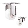 Buy cheap 50KG Capacity 50x22mm White Stainless Steel Threaded Stem PA Wheel With Covers from wholesalers
