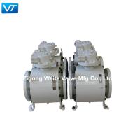 Buy cheap LF2 Body Trunnion Mounted Ball Valve ASME B31.4 Electric Actuator product