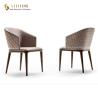 Buy cheap Restaurant Dinning Chair, Hotel Dinning Chair, Lobby Chair, PU Leather Upholstery, Solid Wood Legs from wholesalers