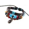 Buy cheap Original creative design three beads opal bracelet beaded leather bracelet transport from wholesalers