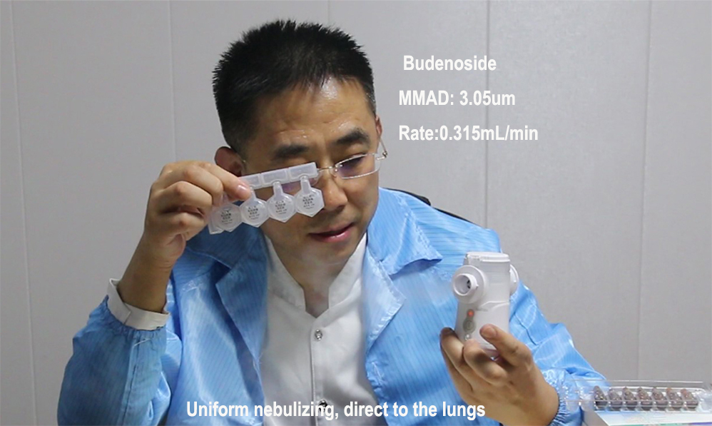 Commercial Cough Portable Nebulizer Inhaler Machine Healthcare MMAD 3.09μm