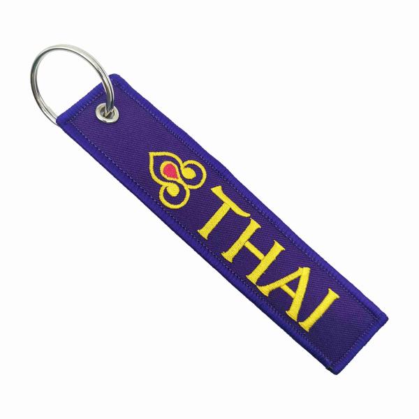 Buy cheap Luxury Custom Embroidered Keychain Travel Accessory Embroidered Name Keychain from wholesalers