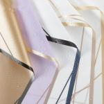 Gold-Trimmed Corner Korean Style Waterproof Floral Wrapping Paper Matte Bouquet