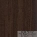Decorative Black PVC Film 1260mm - 1330mm Width Wooden Grain