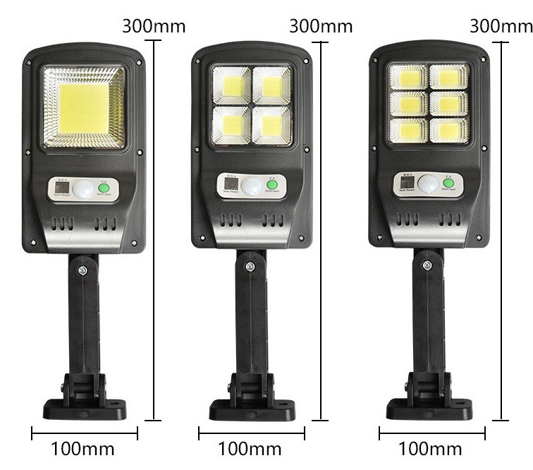 Outdoor Led Solar Street Light Integrated 120OCB 168COB With Pole Motion Sensor