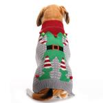 Pet Dog Sweaters Christmas Clothes With Plush Balls Teddy Golden Retriever