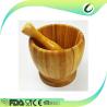 Buy cheap Large Wooden Mortar And Pestle , Reusable 100% Bamboo Wooden Garlic Press from wholesalers